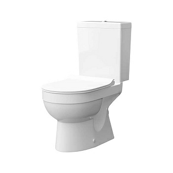 Напольный унитаз Бергамо Нова двухрежимный (сиденье Slim с микролифтом) (Беларусь)