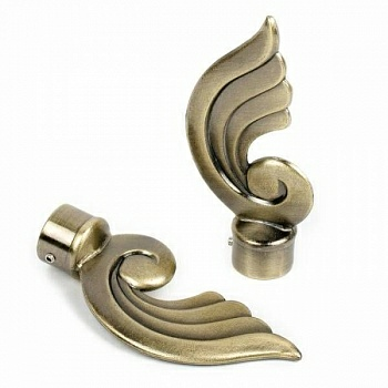 Комплект из двух наконечников Генуя СН-16-117-24 золото антик (Китай)