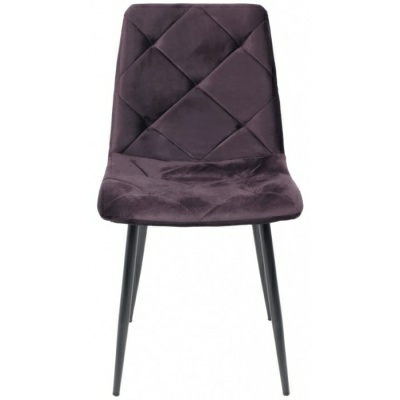 Стул GILL сливовый велюр/черный (Китай)