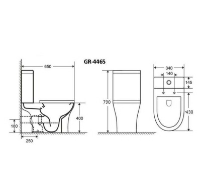 Напольный унитаз Grossman Classic GR-4465S (Германия)