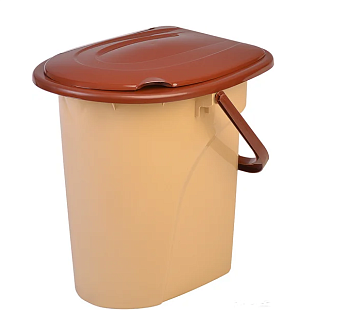 Ведро-туалет с крышкой 22 л Эл143 (Россия)