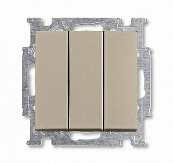 Выключатель Zena 3-клавишный кремовый (Турция)