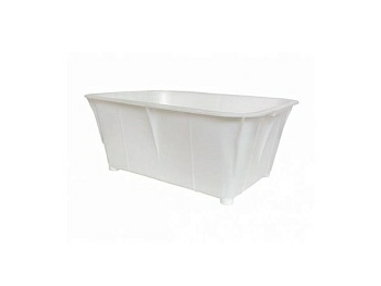 Ящик хозяйственный с ручками 40л белый, пищевой (Беларусь) 