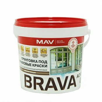 Грунтовка MAV BRAVA ACRYL 04 под акриловые краски в Борисове Грунтовка MAV BRAVA ACRYL 04 под акриловые краски в Борисове
