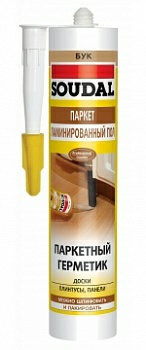 Герметик акриловый для дерева Soudal ПАРКЕТ ЛАМИНАТ 280мл (Бельгия)