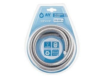 Душевой шланг1/2"х1/2" 150-200см AVSSS-049 AV Engineering (Китай)
