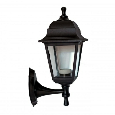 Светильник НБУ 04-60-001 "Леда" (черный прозрачное стекло) (Китай)