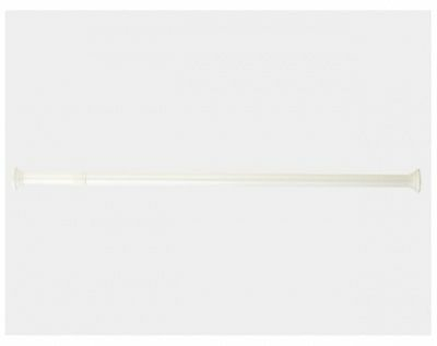 /Карниз для ванной комнаты 140-260 см (белый), алюминиевый (Китай)/