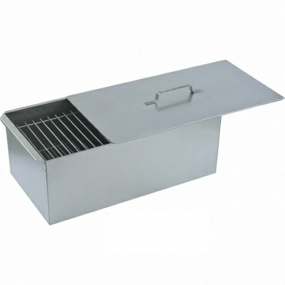 Коптильня двухъярусная большая 600х320х250 мм 0,8 мм с поддоном (Россия)