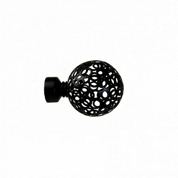 Наконечник Ажур 19мм черный матовый YF095 (Россия)