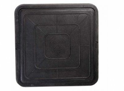 Люк полимерный легкий квадратный ЛПКЛ (черный) (Россия)