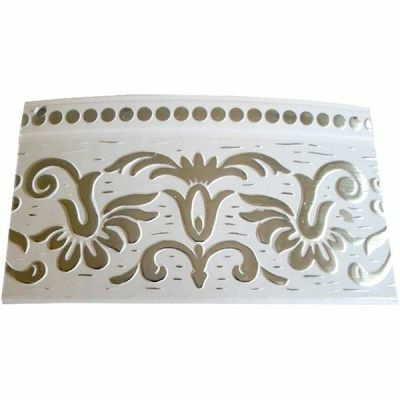 Декоративная лента 85 мм СЛ-852Л хром с узором (Россия)