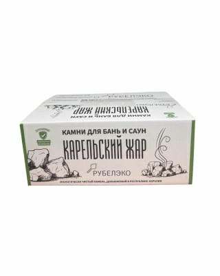 Камни для бань и саун Малиновый-кварцит 50-150мм колотый 20кг (Россия)