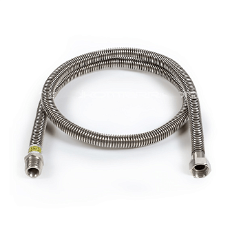 Газовый шланг сильфонный 3/4 нержавейка гайка-штуцер (Россия)
