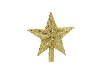 Верхушка елочная пластмассовая  "Звезда" 20 см  BB102216 (Китай)