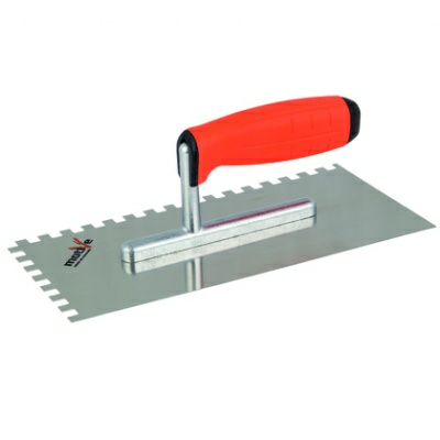 Гладилка нержавеющая 13*28см ручка 2К зуб 8мм Motive (Польша)