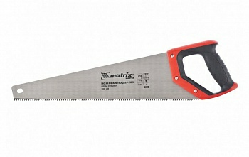 Ножовка по дереву 450мм, зуб 2D, каленый крупный зуб 5-6 TPI (Россия)