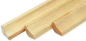 Плинтус деревянный 30*8мм сорт 1 ольха (Россия)