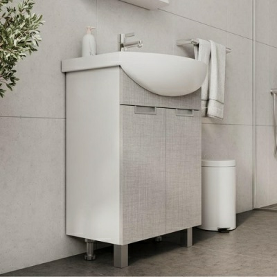 Тумба напольная Volna Vario Sf 60.2D под умывальник Балтика лен (Россия)