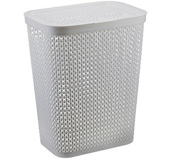 Корзина для белья Пирула 35 л, смоки, Idea М 2614 (Россия)