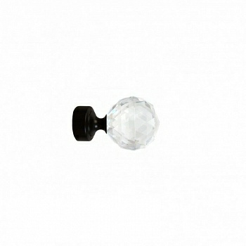 Наконечник Кристалл 19мм черный матовый YF130 (Россия)