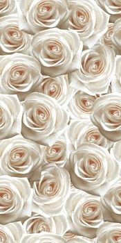 Керамическая плитка декор Камелия 25*50см светло-бежевый (Беларусь)