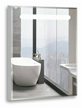 Зеркало "Фаворит - эконом" 600х800 мм (сенсорный выключатель) (Россия)
