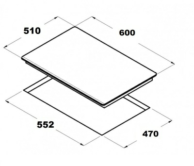 Газовая варочная поверхность Schtoff H6001C02IS Black (Китай)