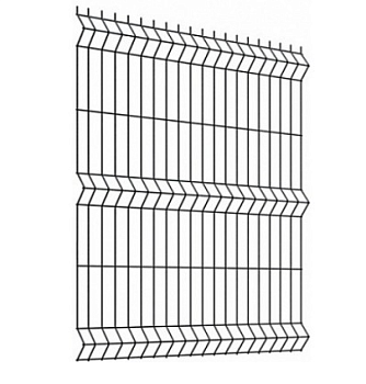 3Д сетка размер ячейки 60*200, диаметр 3мм*3,8мм RAL 7016 серый антрацит (Россия)