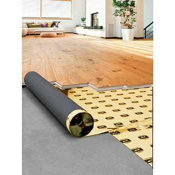 Подложка под ламинат ЭВА с фольгированной основой A-step Optima Gold (Россия) в Борисове