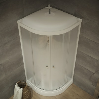 Душевая кабина Лайт 100*100 А 7 мест + сифон D90мм (Россия)