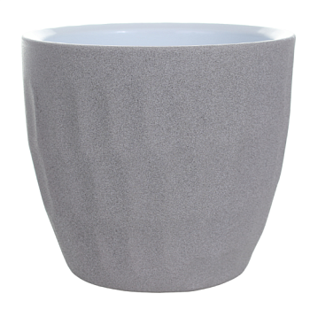 Горшок керамический 13 см светло-графитовый цвет CERMAX (Польша)