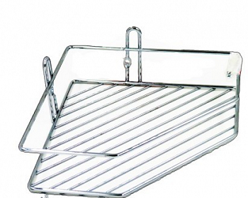 Полка комбинированная одноярусная из стальной проволоки с хромовым покрытием C51411 (Китай)