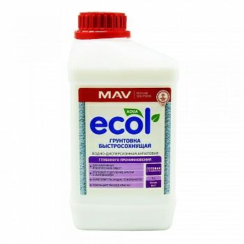 Грунтовка MAV ECOL быстросохнущая (ВД-АК-06) в Борисове Грунтовка MAV ECOL быстросохнущая (ВД-АК-06) в Борисове