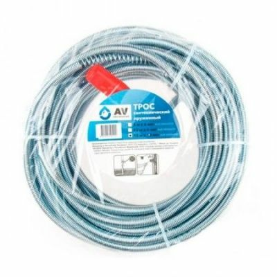 Трос сантехнический пружинный ф 6 мм длина 3 м AV (Китай)
