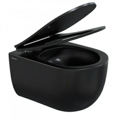 Унитаз подвесной BERGES VENTAS Black Rimless (Китай)