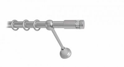 Карниз 25мм однорядный Сатин гладкий 2,4м (Китай)