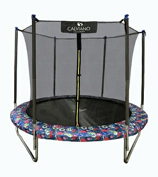 Батут пружинный с внутренней сеткой Calviano INSIDE (Китай)