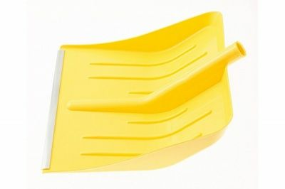 Лопата для уборки снега пластиковая, 420х425 мм, без черенка желтая|купить Практик Борисов