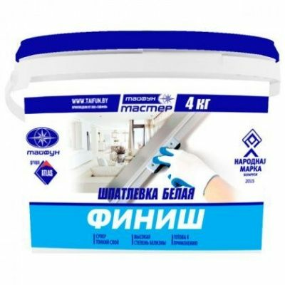 Шпатлевка финишная белая Тайфун Мастер ФИНИШ 4кг