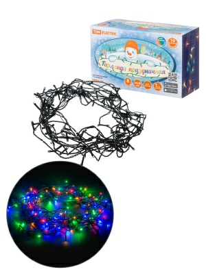 Гирлянда светодиодная СГ100MЗ10, многоцветная  (Китай)