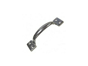 Ручка-скоба 90 мм цельнотянутая, белый цинк (Россия)