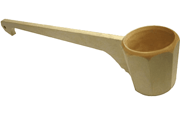 Ковш-черпак 0,25л граненый с горизонтальной ручкой "Банные штучки" (Россия)