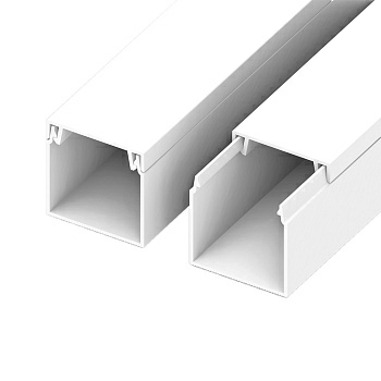 Кабель-канал короб с двойным замком ПВХ 2м (Россия) Кабель-канал короб с двойным замком ПВХ 2м (Россия)