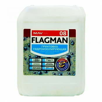 Грунтовка MAV FLAGMAN 08 гидроизолирующая (ВД-АК-08) бесцветная (Беларусь) в Борисове Грунтовка MAV FLAGMAN 08 гидроизолирующая (ВД-АК-08) бесцветная (Беларусь) в Борисове