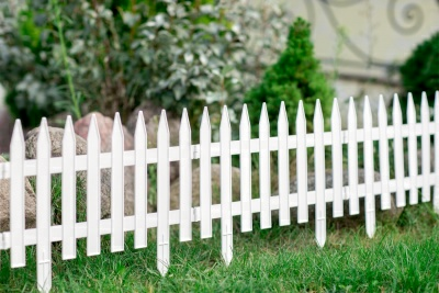 Декоративный забор Gotika N3 50012 7шт длина 3.10м белый (Беларусь) 