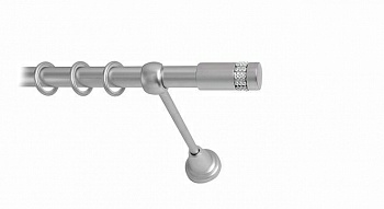 Карниз 25мм однорядный Сатин гладкий 2,0м (Китай)