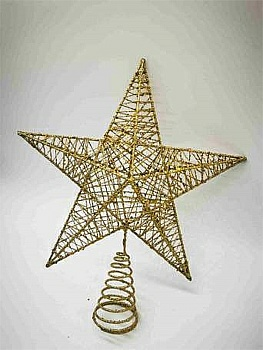 Верхушка елочная Metallic Gold, 23*28, арт. MUSX22 (Китай)
