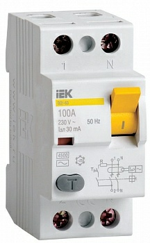 Устройство защитного отключения IEK ВД1-63 2Р 40А 300мА (Россия)|купить Практик Борисов