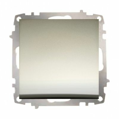 Выключатель Zena 1-клавишный титаниум (Турция)